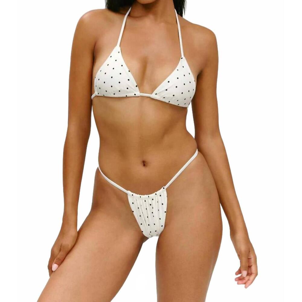 NEW FRANKIES BIKINIS adore satin bikini bottom in bride to be